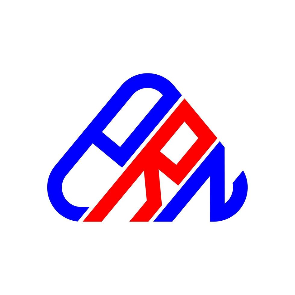 design criativo do logotipo da carta prn com gráfico vetorial, logotipo prn simples e moderno. vetor