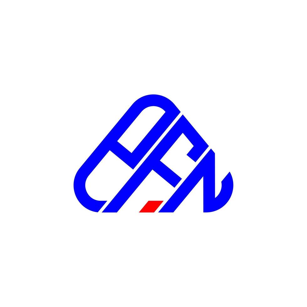 design criativo do logotipo da carta pfn com gráfico vetorial, logotipo simples e moderno pfn. vetor