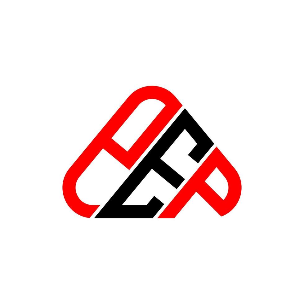 pep letter logo design criativo com gráfico vetorial, pep logotipo simples e moderno. vetor