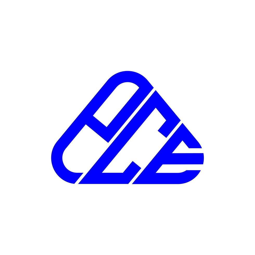 design criativo do logotipo da carta pce com gráfico vetorial, logotipo simples e moderno do pce. vetor