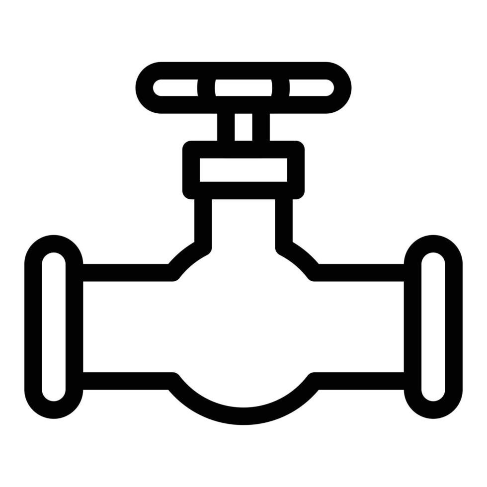 ícone de tubulação de encanador, estilo de estrutura de tópicos vetor