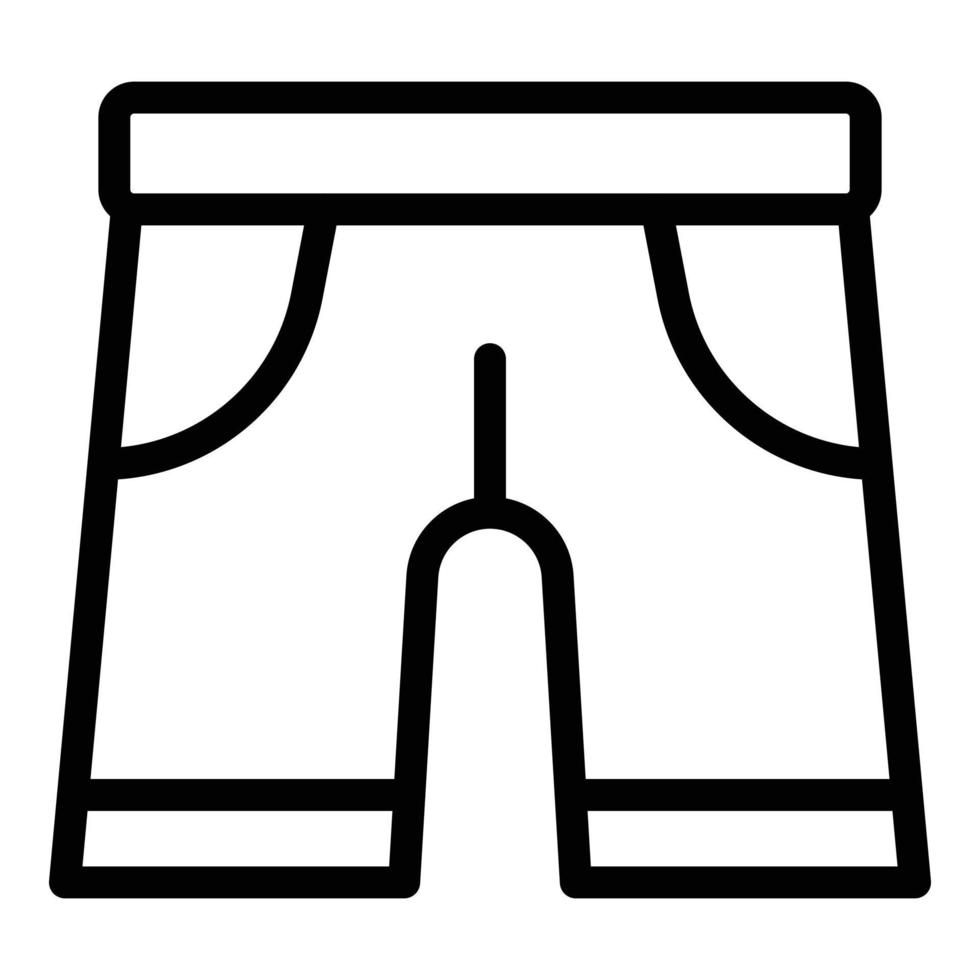 ícone de calças esportivas, estilo de estrutura de tópicos vetor