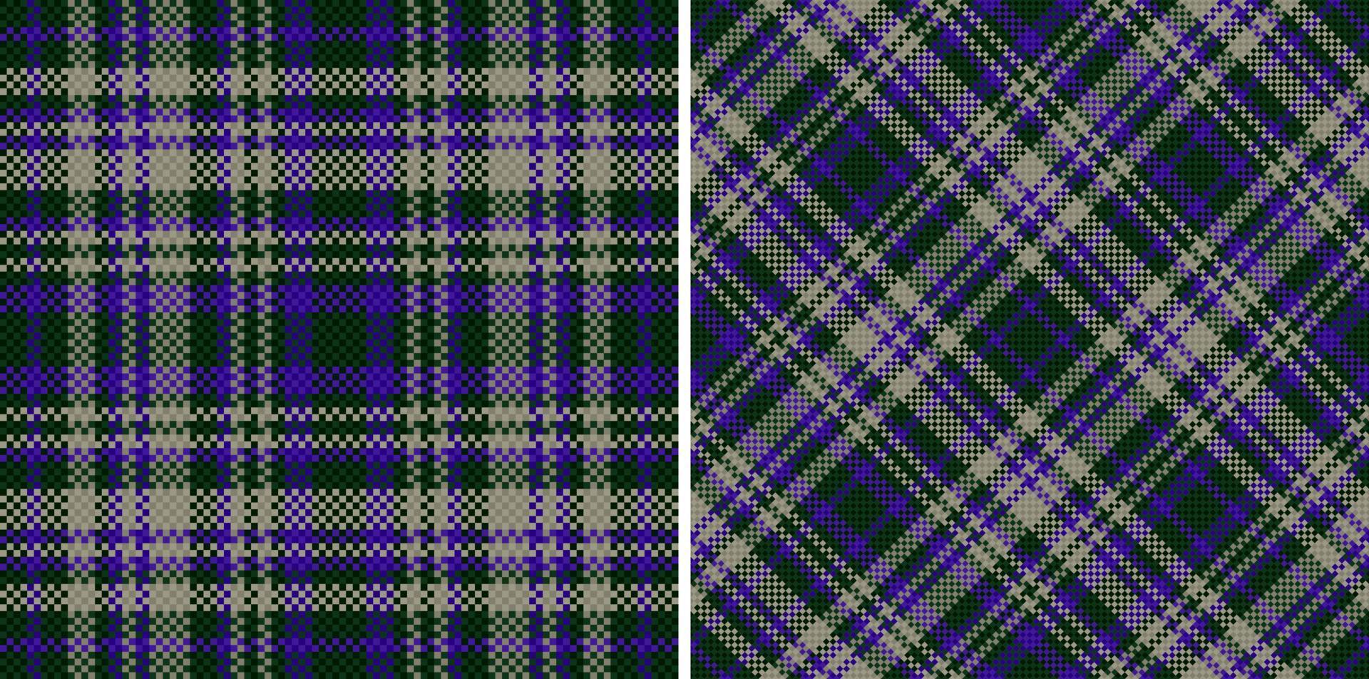 verificação de textura de fundo. padrão de tecido sem costura. manta têxtil vetorial tartan. vetor