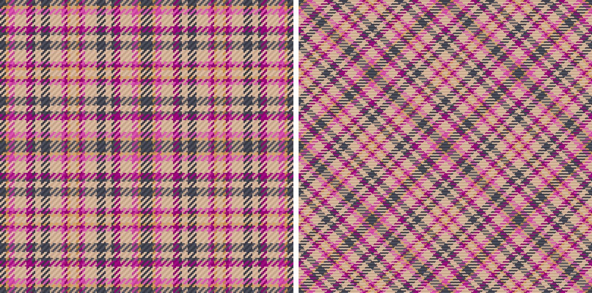 fundo de textura de tecido. cheque sem costura tartan. vetor de padrão xadrez têxtil.