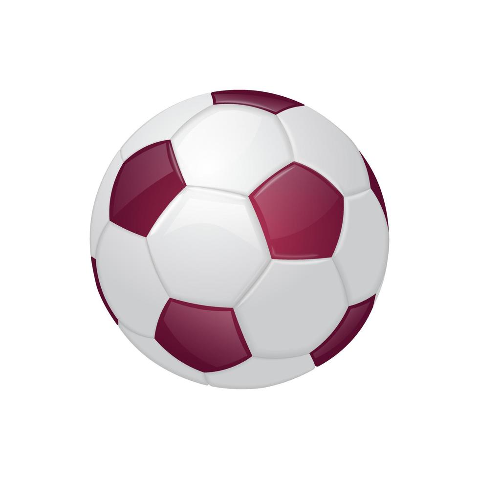 ícone de equipamento esportivo de futebol ou bola de futebol borgonha vetor