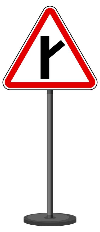 sinal de trânsito vermelho sobre fundo branco vetor