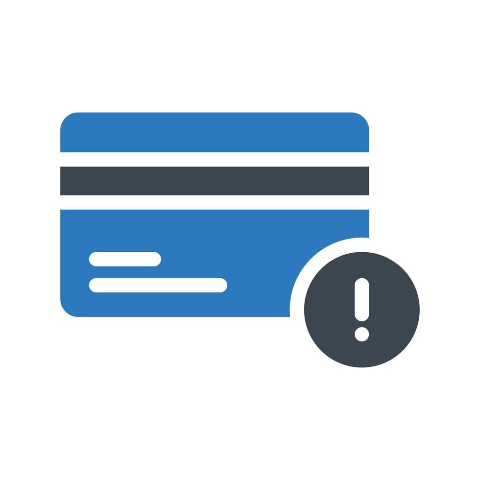 ilustração vetorial de erro de cartão de débito em um icons.vector de qualidade background.premium para conceito e design gráfico. vetor