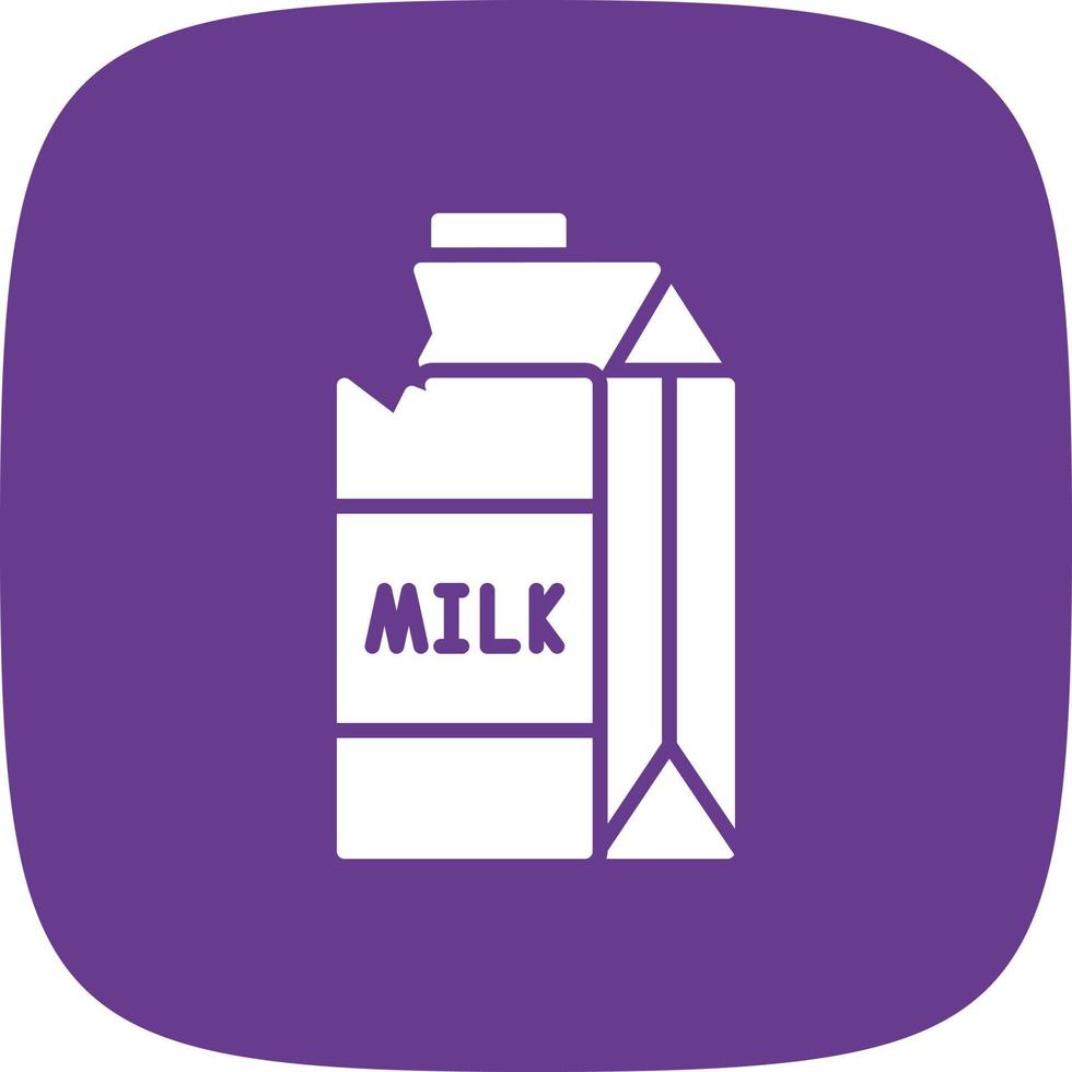 design de ícone criativo de caixa de leite vetor