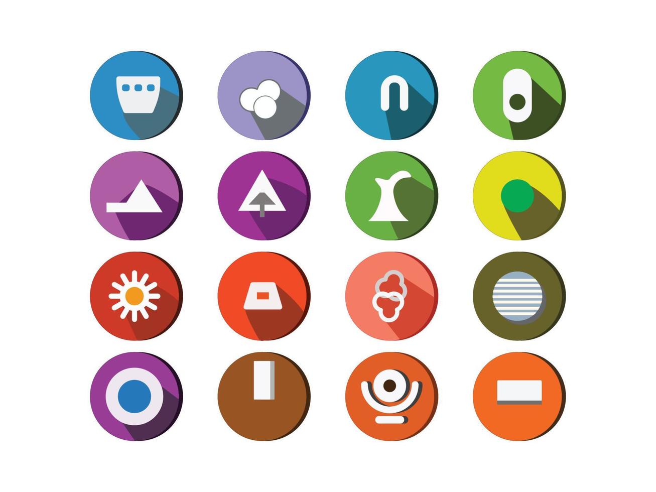 conjunto de ícones vetoriais da interface do usuário vetor