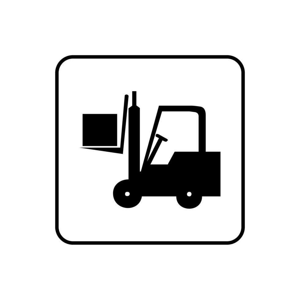 design de vetor de ícone de transportador de carga