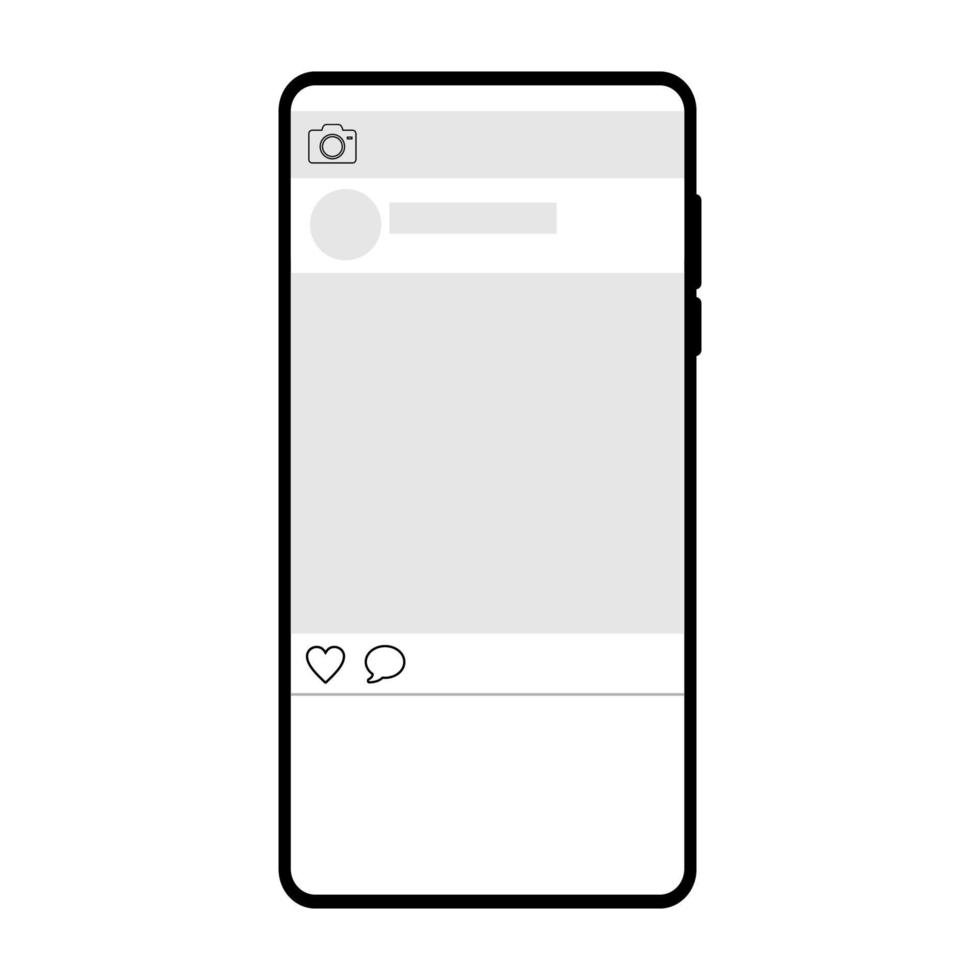 design de vetor de exibição de tela de smartphone