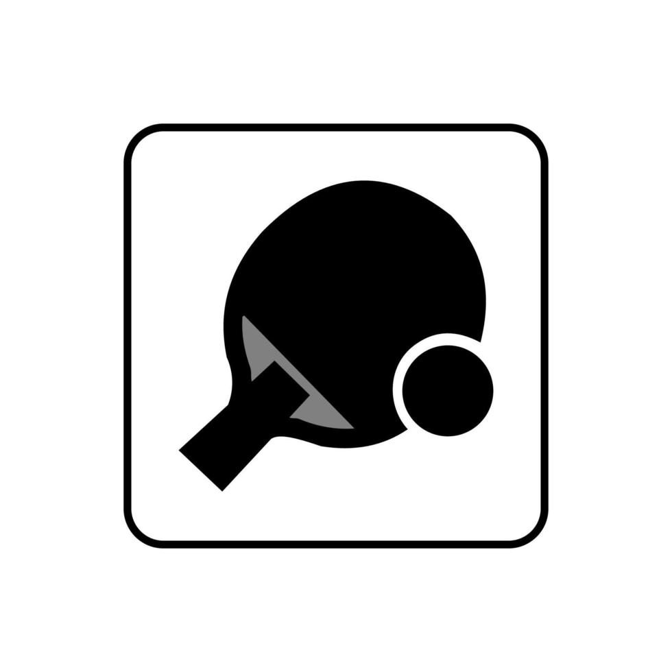 design de vetor de ícone de esporte de tênis de mesa