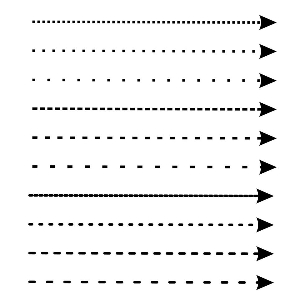 design vetorial de seta de vários estilos vetor