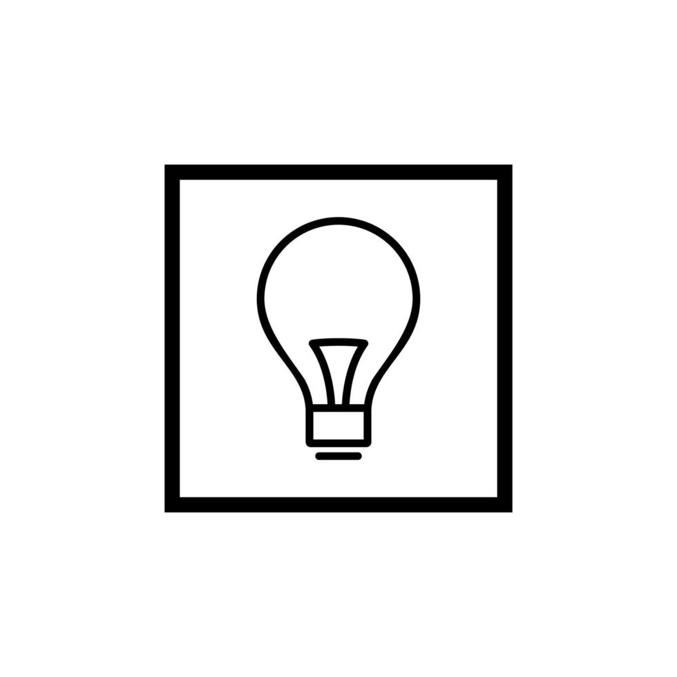 desenho vetorial de ícone de lâmpada vetor