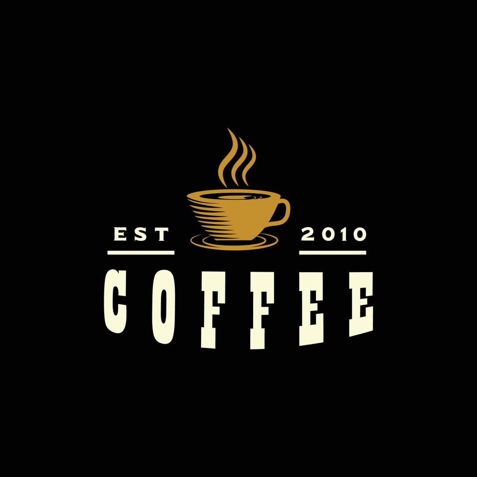 emblemas logotipo do café vetor