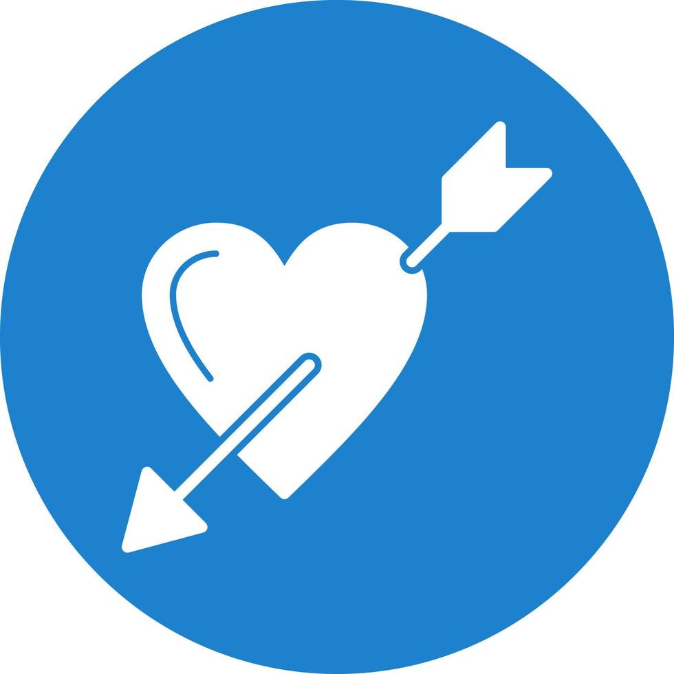 design de ícone de vetor de seta de coração