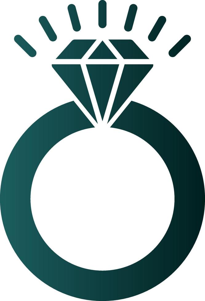 design de ícone de vetor de aliança de casamento