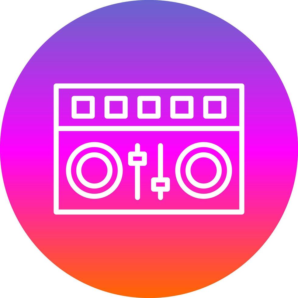design de ícone de vetor de mixer de dj