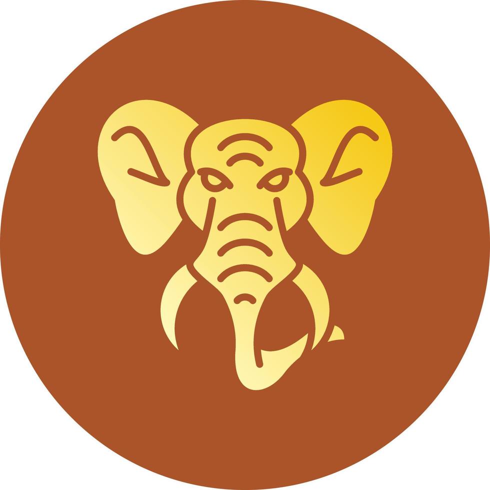 design de ícone criativo de elefante vetor
