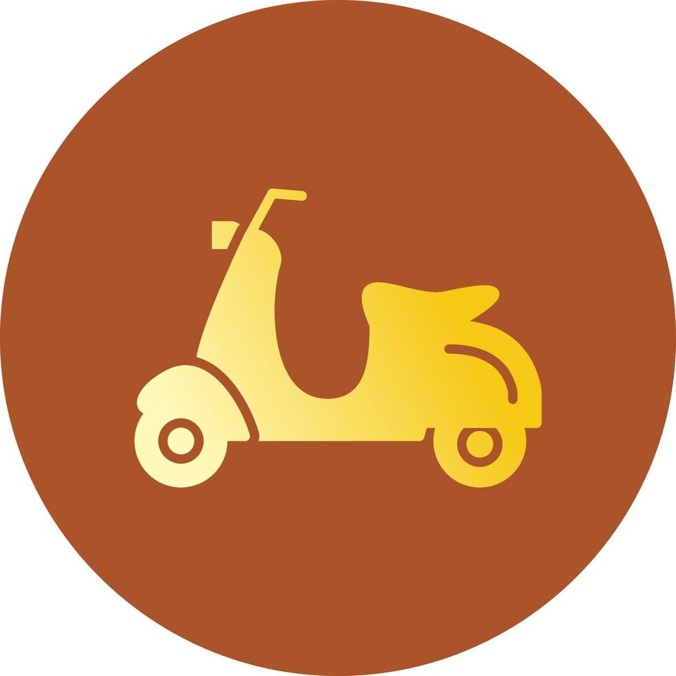 design de ícone criativo de scooter vetor