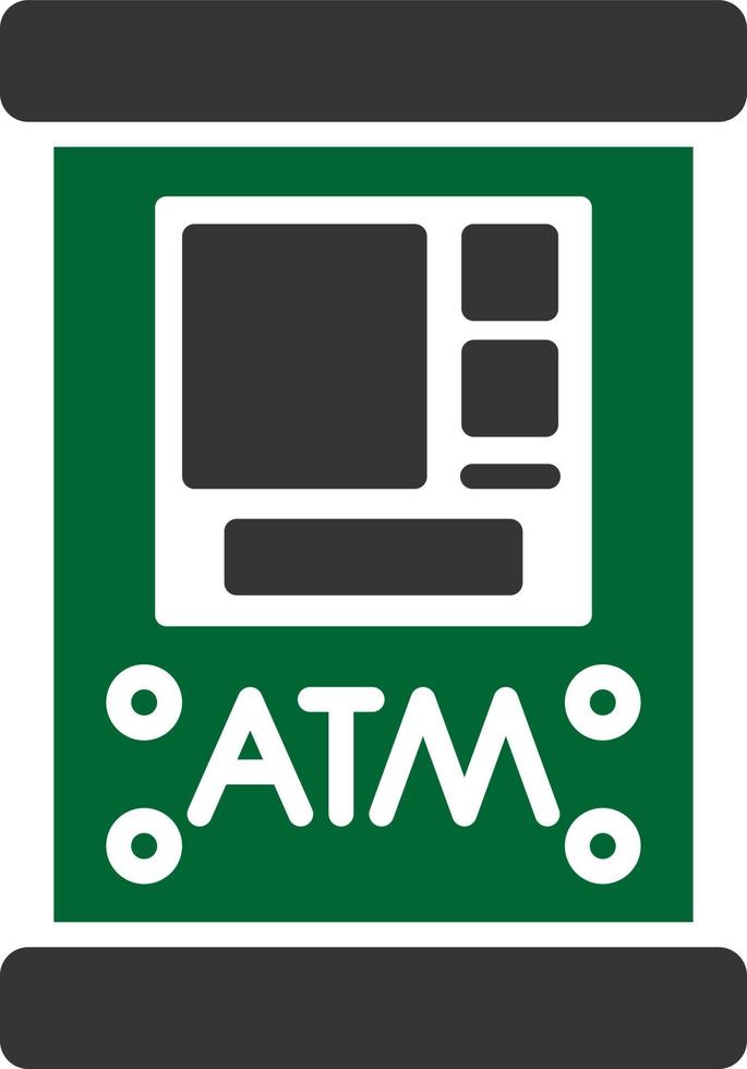 design de ícone criativo de máquina atm vetor