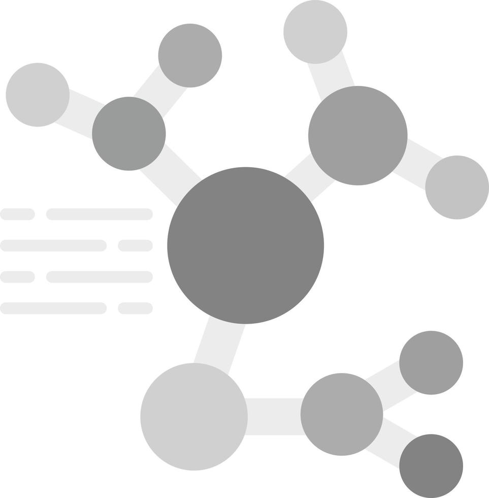 design de ícone criativo de estrutura molecular vetor