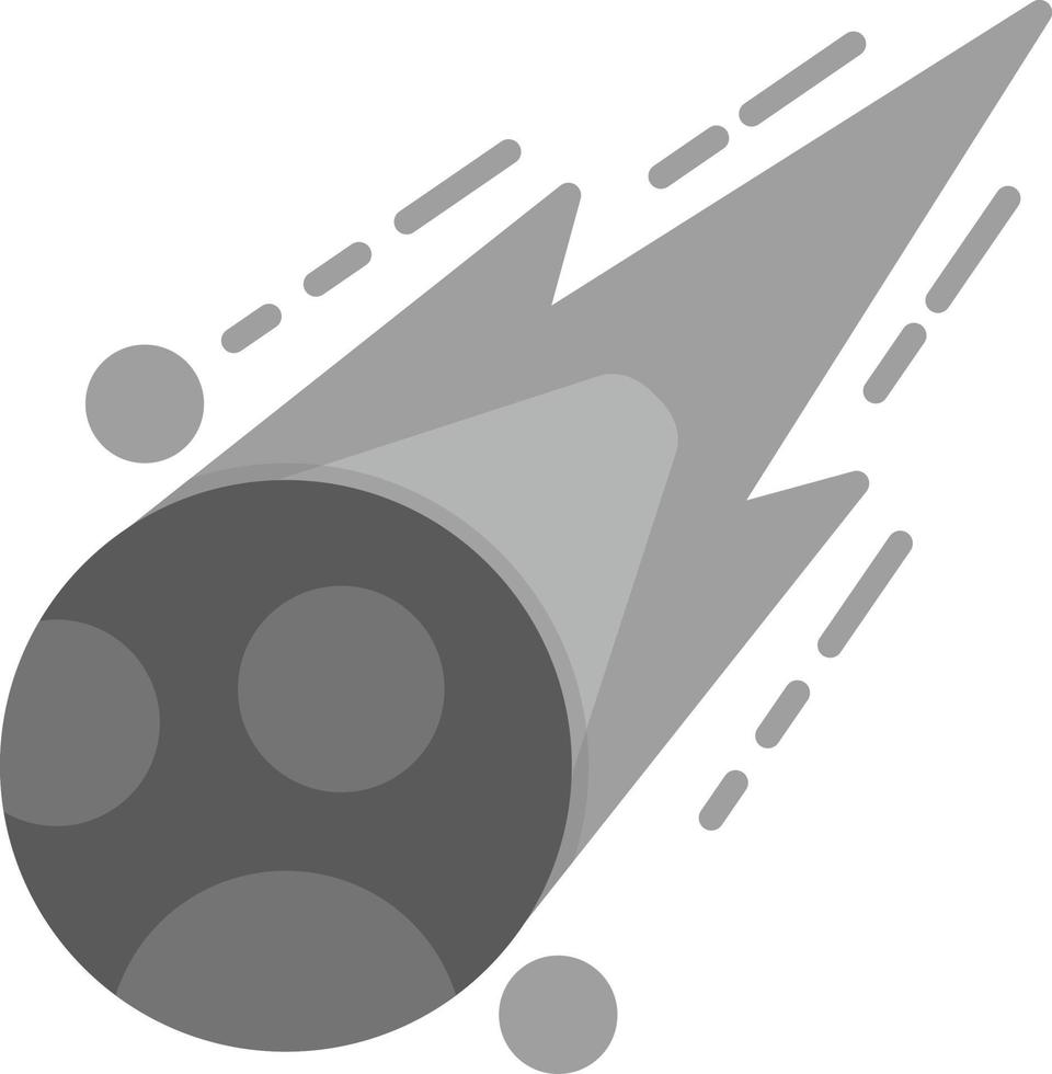 design de ícone criativo de meteorito vetor