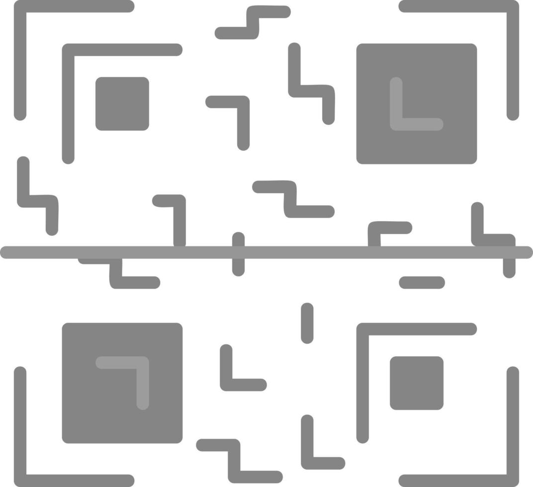 design de ícone criativo de código qr vetor