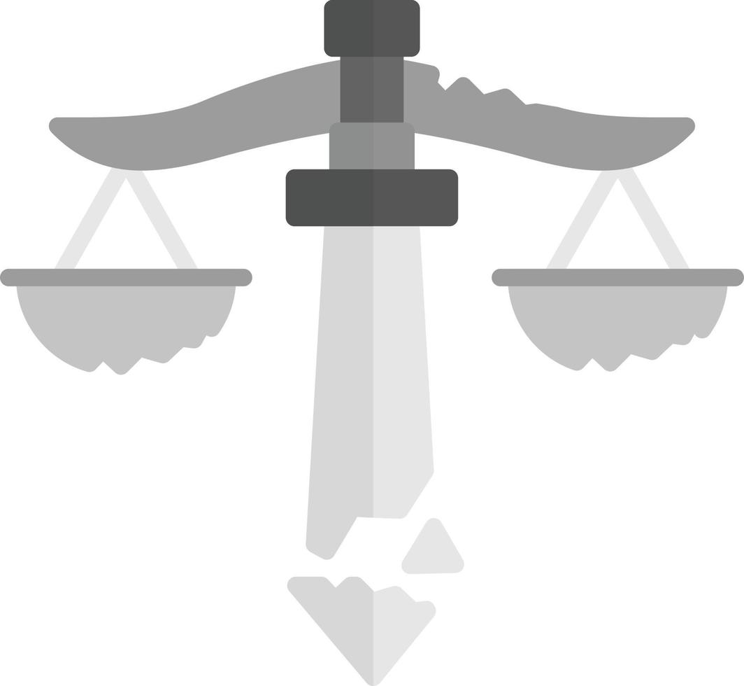 design de ícone criativo de injustiça vetor