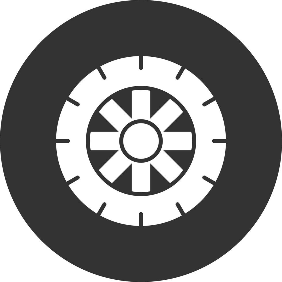 design de ícone criativo de roda vetor