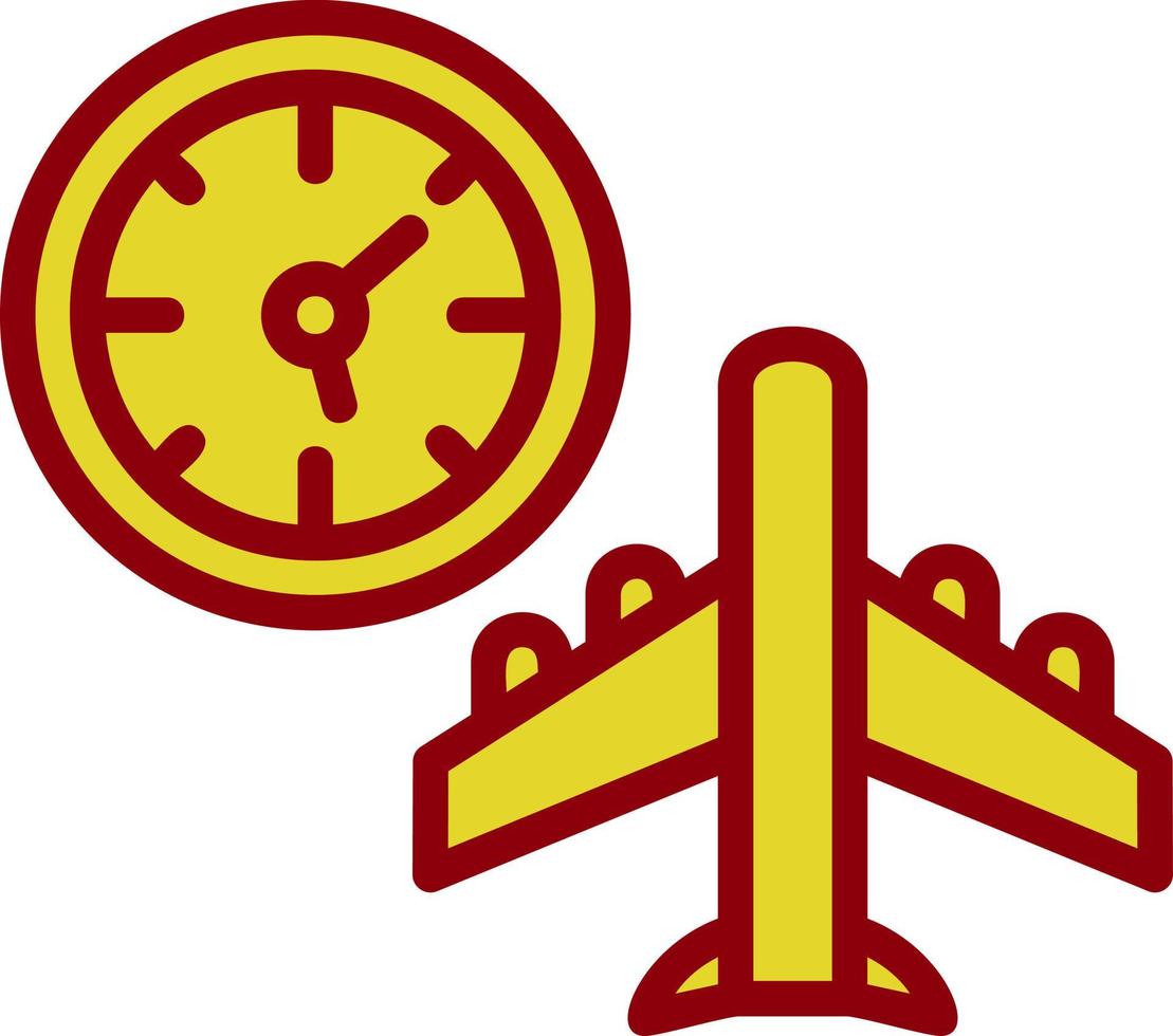design de ícone de vetor de jet lag