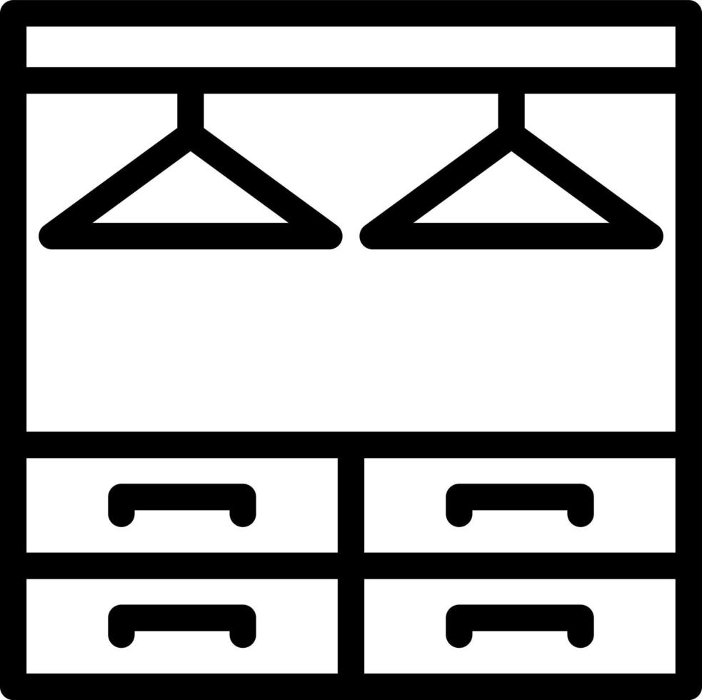 design de ícone de vetor de guarda-roupa