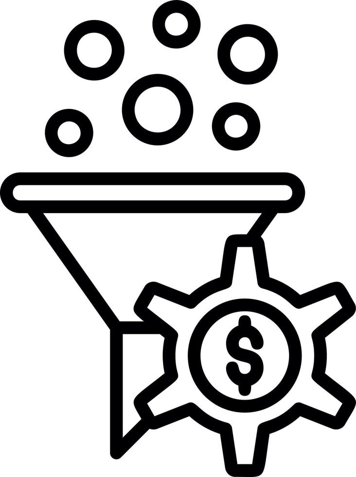 design de ícone de vetor de otimização de taxa de conversão