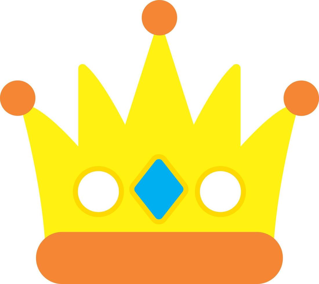 design de ícone de vetor de coroa de rainha