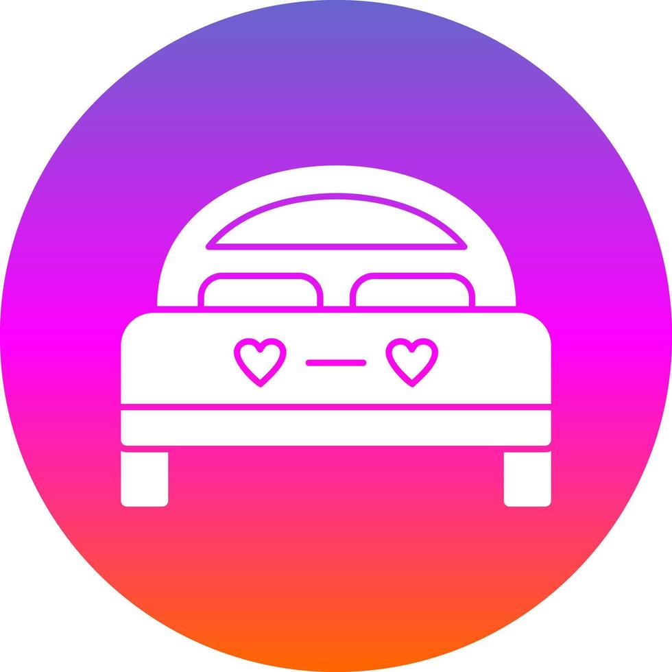 design de ícone de vetor de cama de casal