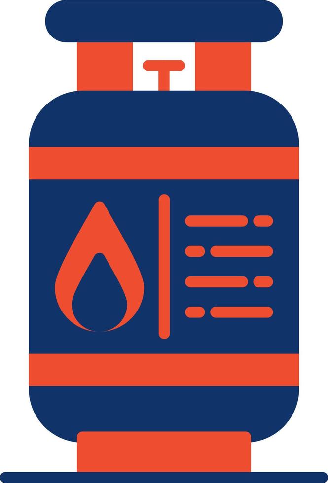 design de ícone criativo de cilindro de gás vetor