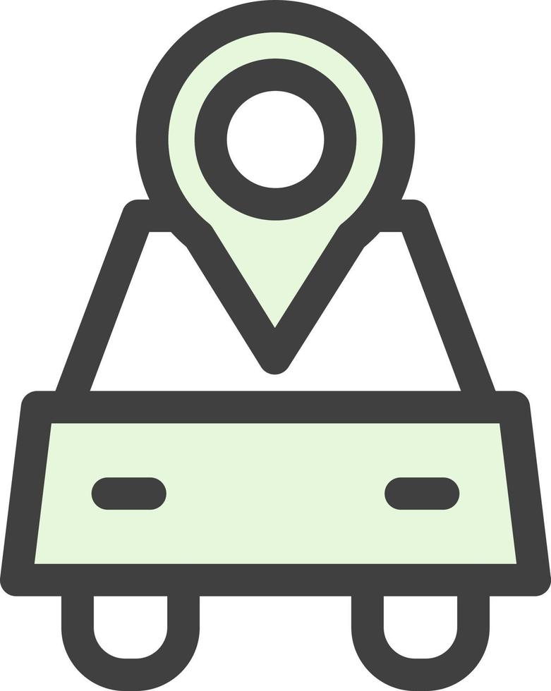 design de ícone de vetor de localização de carro