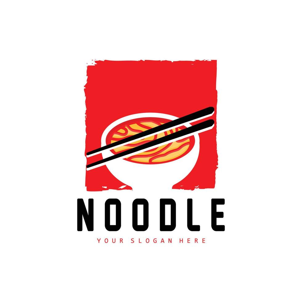 logotipo de macarrão, vetor de ramen, comida chinesa, design de marca de restaurante de fast food, marca de produto, café, logotipo da empresa