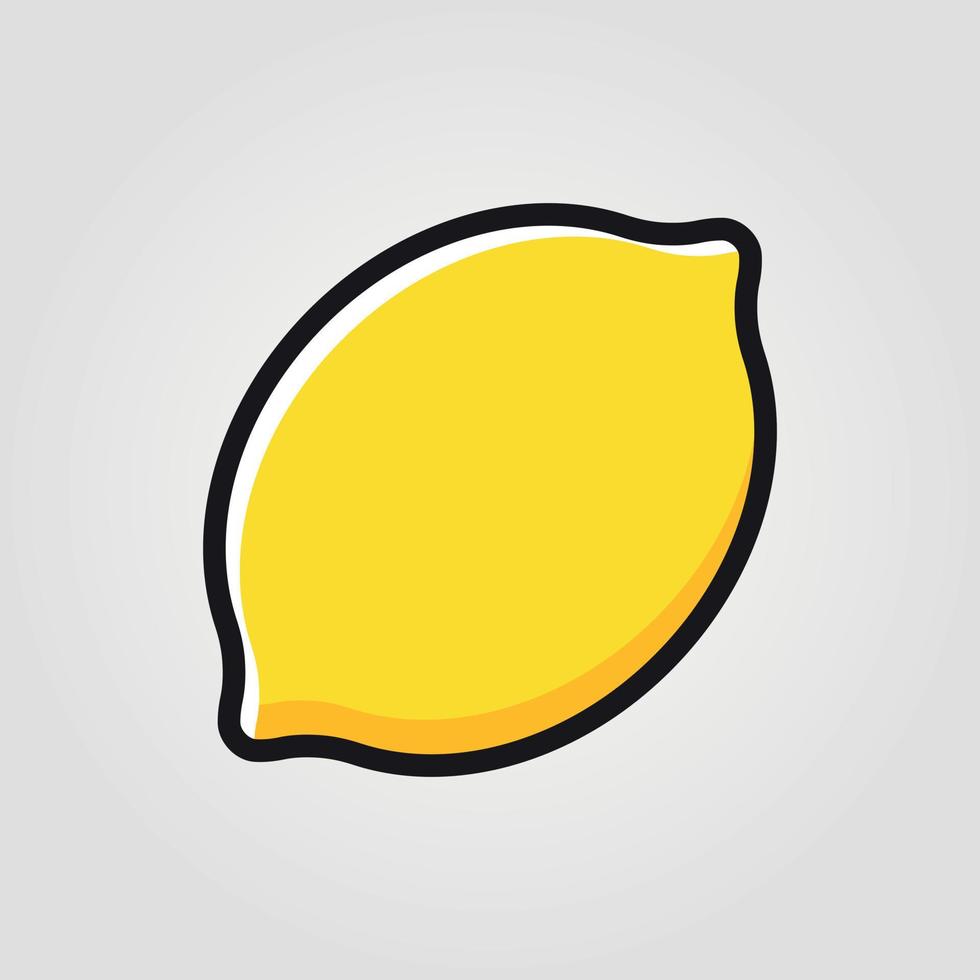 emoji de mídia social de fruta limão. vetor simples moderno para site ou aplicativo móvel adobe illustrator artwork