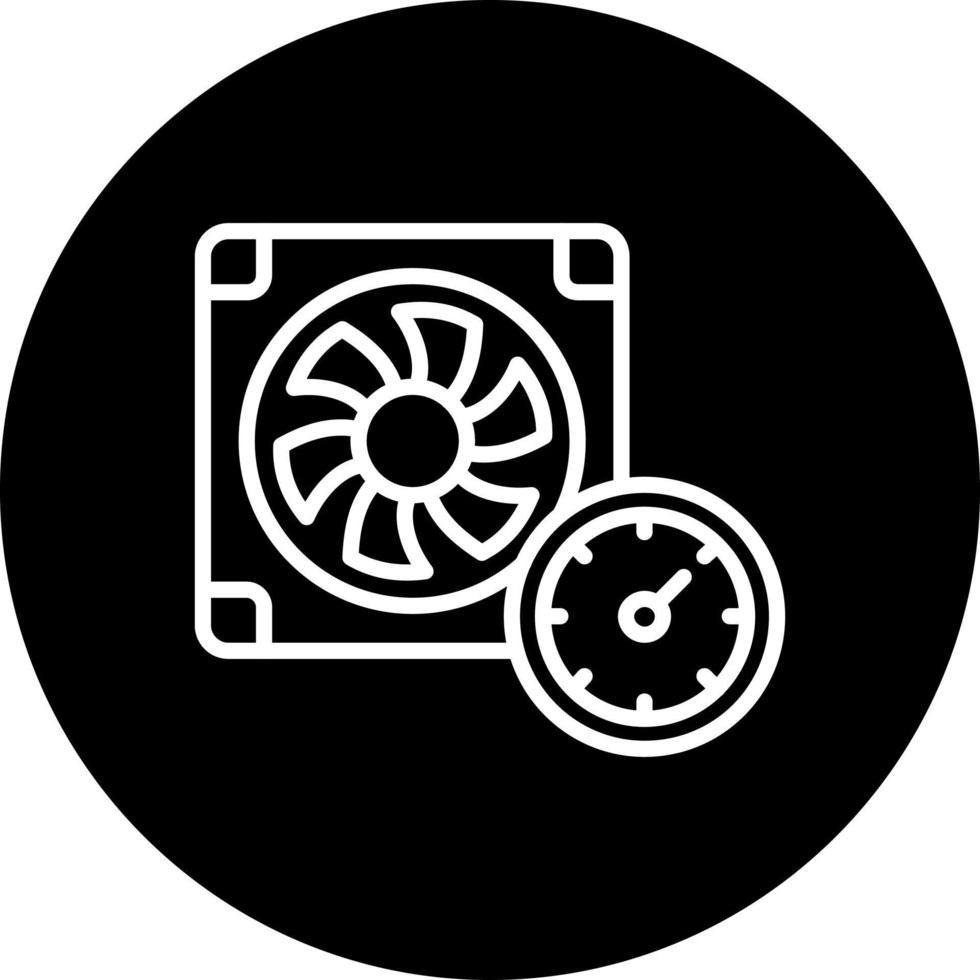 ícone de vetor de velocidade do ventilador