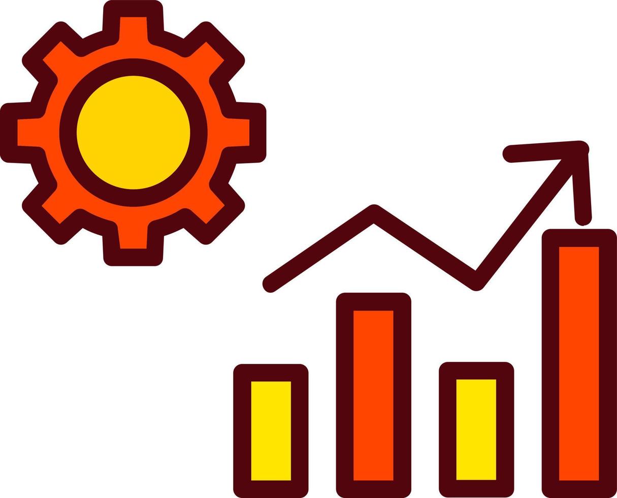 ícone de vetor de gráfico de barras