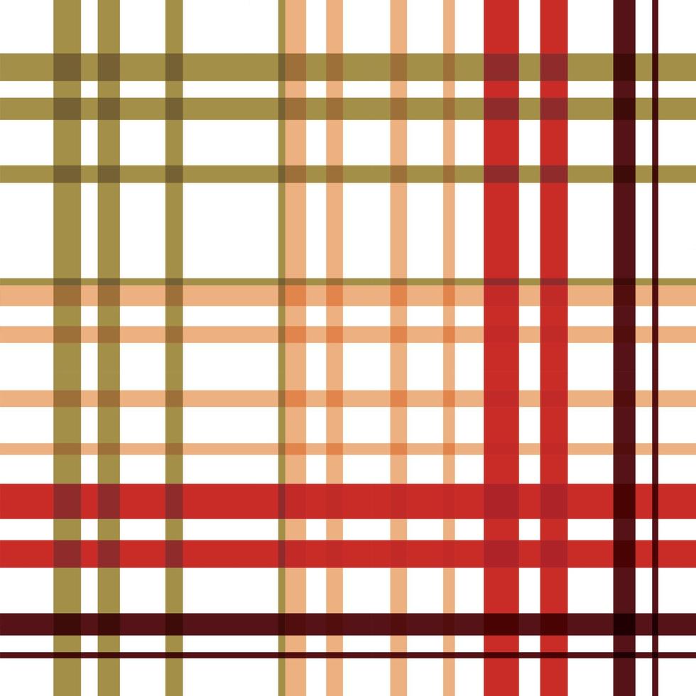 cheque buffalo xadrez padrão têxtil sem costura é um tecido estampado que consiste em faixas cruzadas, horizontais e verticais em várias cores. os tartans são considerados um ícone cultural da Escócia. vetor