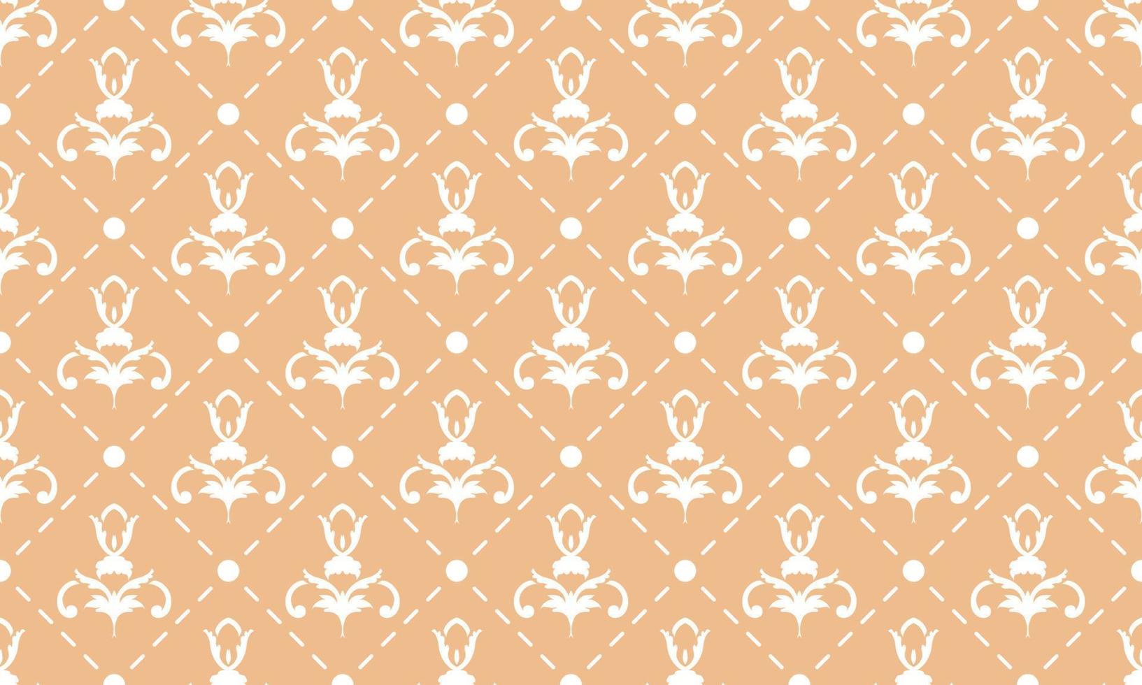 damasco flor de lis padrão vestido vector fundo sem costura papel de parede