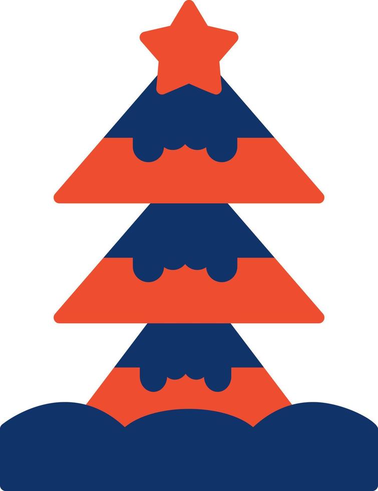 design de ícone criativo de árvore de natal vetor