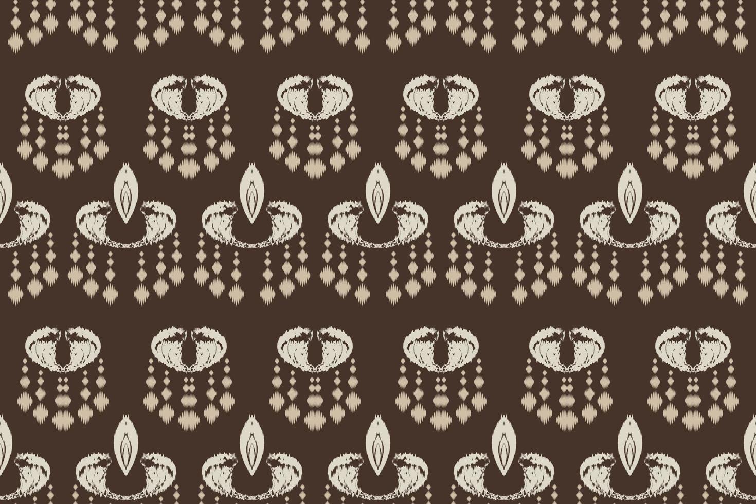 tecido ikkat ou ikat tecido batik sem costura padrão design de vetor digital para impressão saree kurti borneo tecido borda escova símbolos amostras algodão