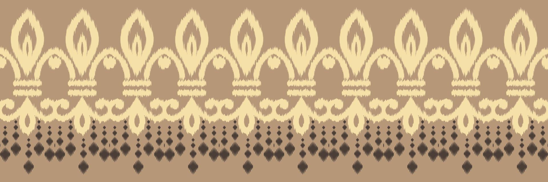 padrão sem emenda de origens tribais de tecido ikat. étnico geométrico batik ikkat design têxtil de vetor digital para estampas tecido saree mughal pincel símbolo faixas textura kurti kurtis kurtas