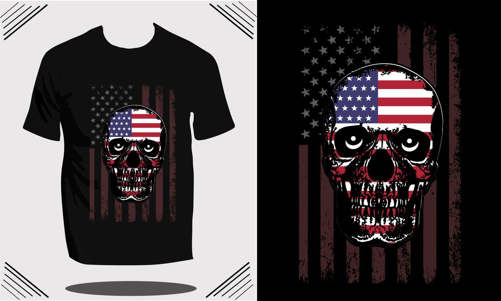 design de camiseta de veterano do exército dos eua e design de camiseta de bandeira militar vetor