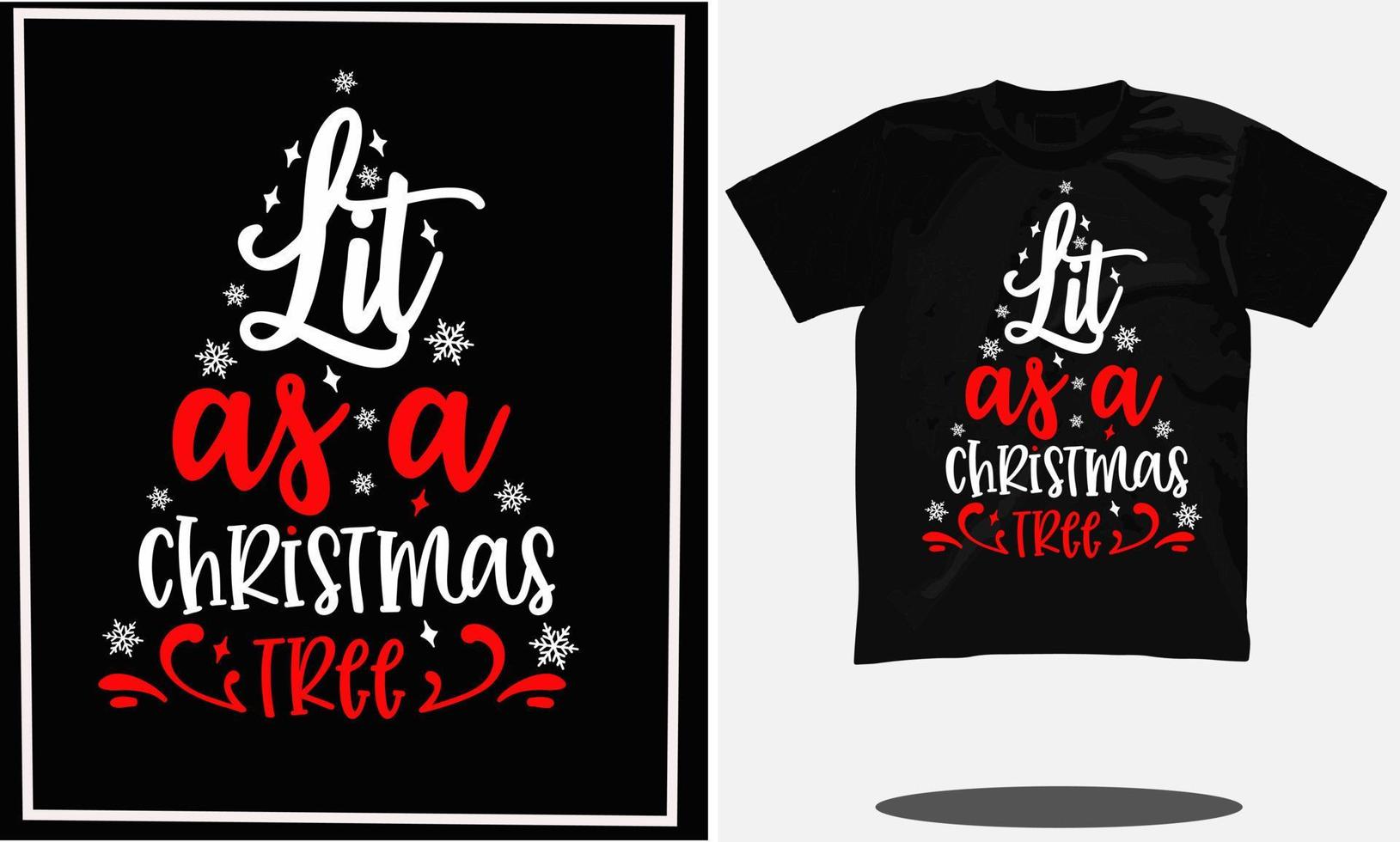 design de camiseta de natal ou vetor de natal e design de camiseta de tipografia de natal