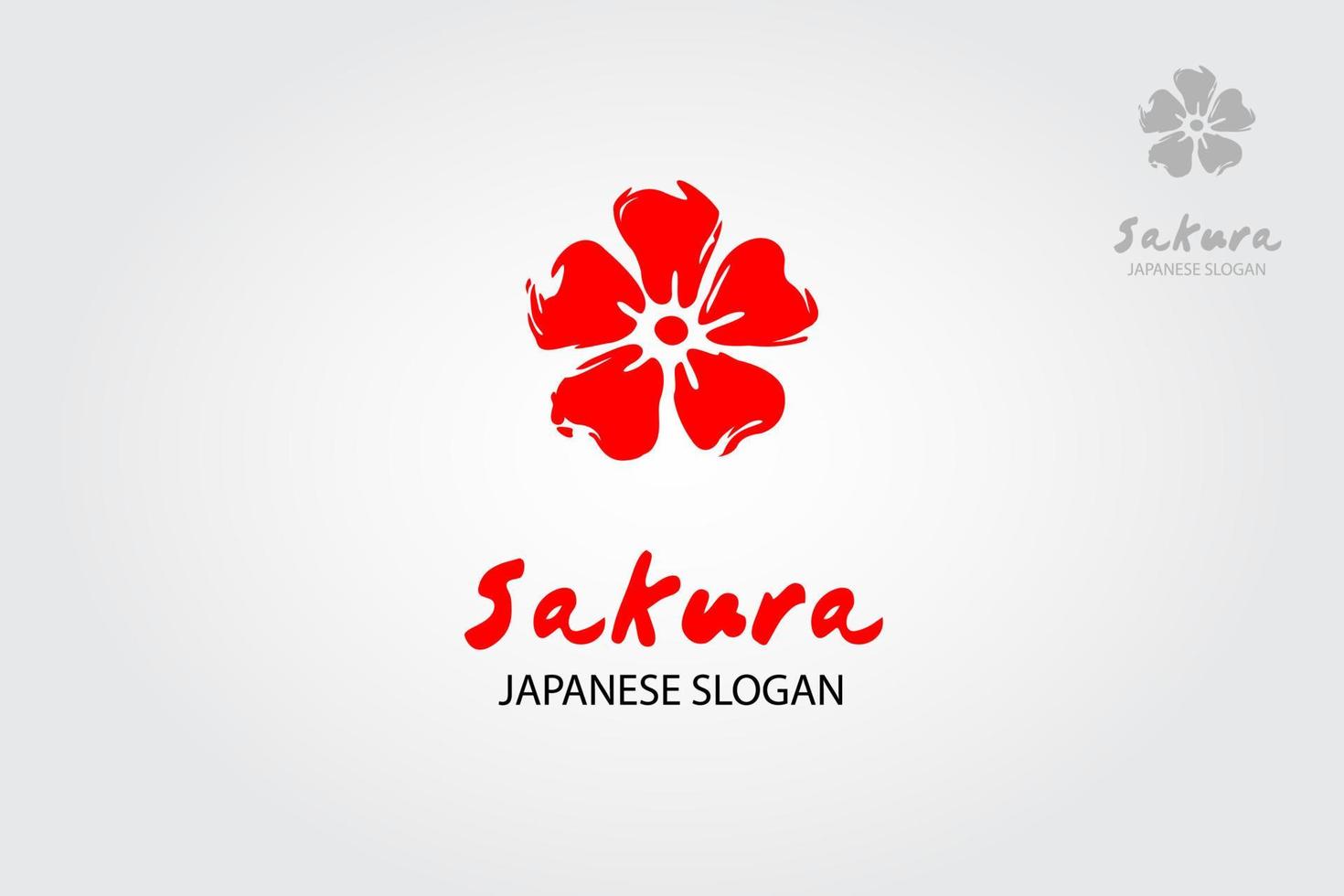 modelo de logotipo japonês sakura. este é um logotipo moderno e minimalista com um floral. seria adequado para uma variedade de negócios, especialmente para cosméticos, ecologia, saúde, flores e outros. vetor