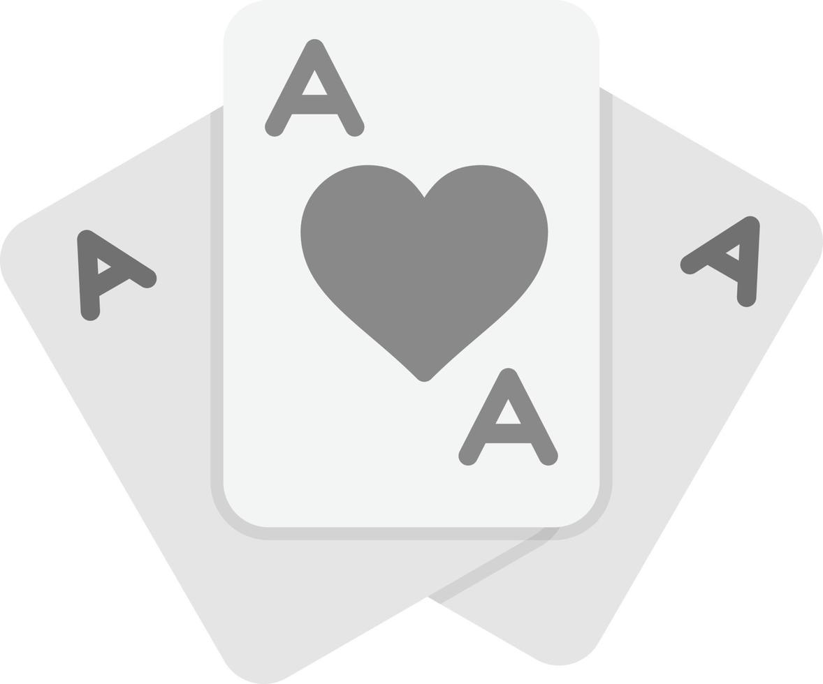 design de ícone criativo de cartas de jogar vetor